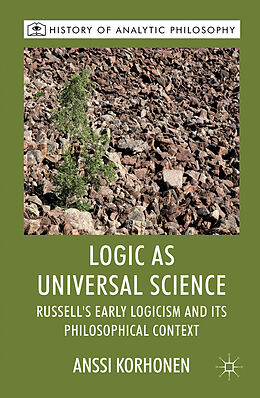 Livre Relié Logic as Universal Science de A. Korhonen