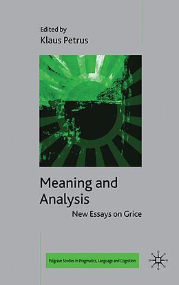 Fester Einband Meaning and Analysis: New Essays on Grice von Richard Breheny