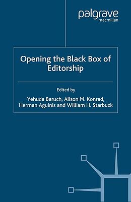 eBook (pdf) Opening the Black Box of Editorship de 