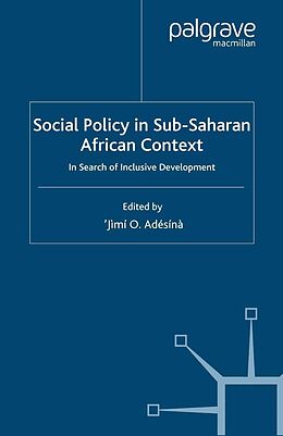 E-Book (pdf) Social Policy in Sub-Saharan African Context von 
