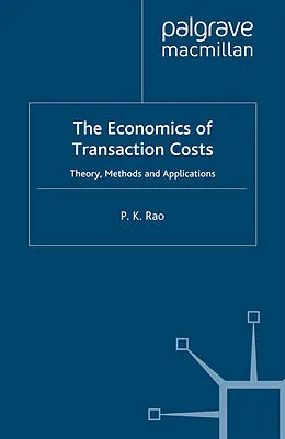 E-Book (pdf) The Economics of Transaction Costs von P. Rao