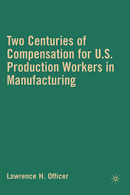 Livre Relié Two Centuries of Compensation for U.S. Production Workers in Manufacturing de L. Officer