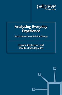 eBook (pdf) Analysing Everyday Experience de N. Stephenson, D. Papadopoulos