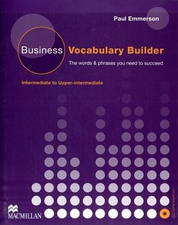 Couverture cartonnée Business Vocabulary Builder Intermediate Students Book & CD Pack de Paul Emmerson