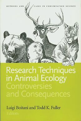 Couverture cartonnée Research Techniques in Animal Ecology de Luigi Fuller, Todd Boitani