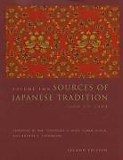 Livre Relié Sources of Japanese Tradition de Theodore de; Gluck, Carol; Tiedemann, Arthur Bary