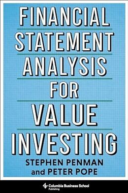 Livre Relié Financial Statement Analysis for Value Investing de Penman Stephen, Peter F. Pope