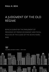 eBook (pdf) A Judgment of the Old Régime de Paul H. Beik