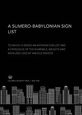 eBook (pdf) A Sumero-Babylonian Sign List de 