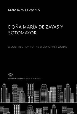 eBook (pdf) Doña María De Zayas Y Sotomayor de Lena E. V. Sylvania