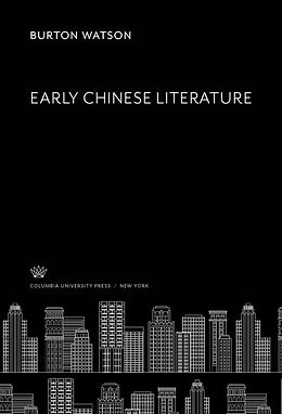 eBook (pdf) Early Chinese Literature de Burton Watson