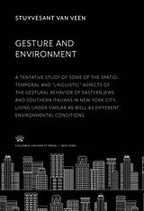 eBook (pdf) Gesture and Environment de Stuyvesant Van Veen