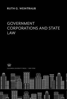 eBook (pdf) Government Corporations and State Law de Ruth G. Weintraub