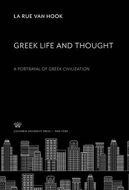 eBook (pdf) Greek Life and Thought de La Rue Van Hook