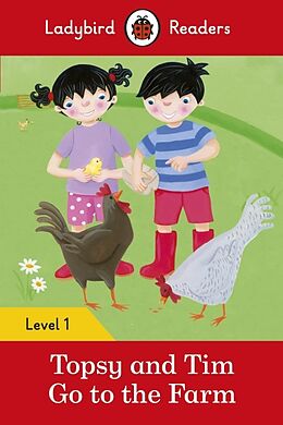 Couverture cartonnée Ladybird Readers Level 1 - Topsy and Tim - Go to the Farm (ELT Graded Reader) de Jean Adamson, Ladybird