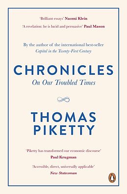 Couverture cartonnée Chronicles de Piketty Thomas