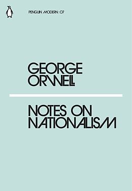 Couverture cartonnée Notes on Nationalism de George Orwell