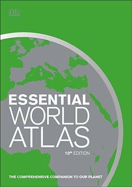 Couverture cartonnée Essential World Atlas de DK