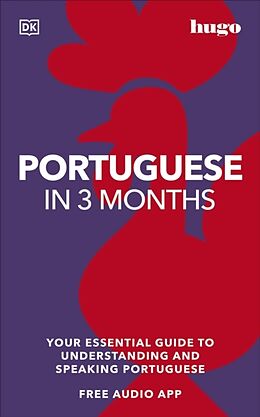 Couverture cartonnée Portuguese in 3 Months with Free Audio App de DK