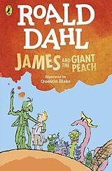 Couverture cartonnée James and the Giant Peach de Roald Dahl