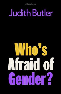 Livre Relié Who's Afraid of Gender? de Judith Butler