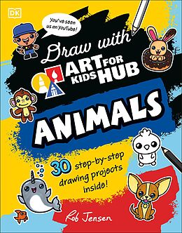 eBook (epub) Draw with Art for Kids Hub Animals de Rob Jensen