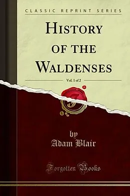E-Book (pdf) History of the Waldenses von Adam Blair