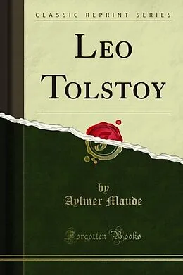 E-Book (pdf) Leo Tolstoy von Aylmer Maude