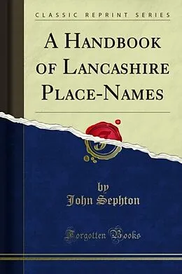 E-Book (pdf) Handbook of Lancashire Place-Names von John Sephton