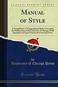 E-Book (pdf) Manual of Style von University of Chicago Press