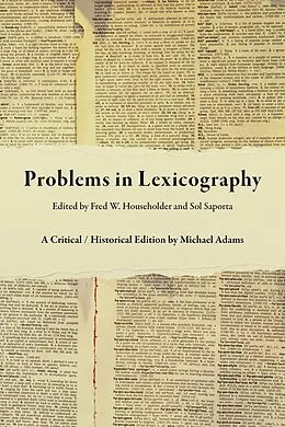 E-Book (epub) Problems in Lexicography von Michael Adams