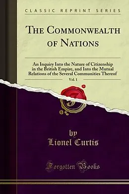 E-Book (pdf) Commonwealth of Nations von Lionel Curtis