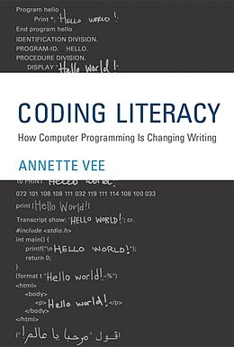 Livre Relié Coding Literacy de Annette Vee