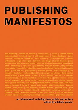 Couverture cartonnée Publishing Manifestos de Michalis Pichler