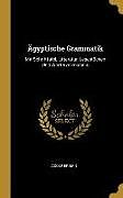 Fester Einband Ägyptische Grammatik: Mit Schrifttafel, Litteratur, Lesestücken Und Wörterverzeichnis von Adolf Erman