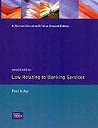 Couverture cartonnée Law Relating to Banking Services de P. Raby