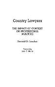 Livre Relié Country Lawyers de Donald Landon