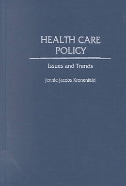 Fester Einband Health Care Policy von Jennie Kronenfeld