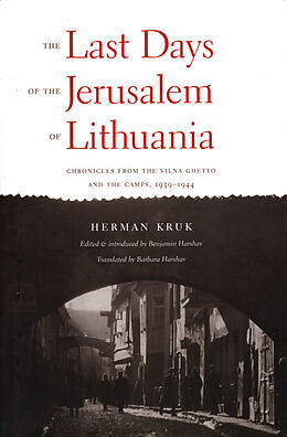 eBook (pdf) The Last Days of the Jerusalem of Lithuania de Hans-Georg Gadamer