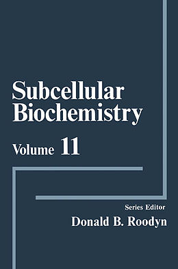 Fester Einband Subcellular Biochemistry von 