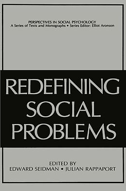 Livre Relié Redefining Social Problems de 