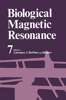 Fester Einband Biological Magnetic Resonance. Vol.7 von Lawrence J. Berliner, Jacques Reuben