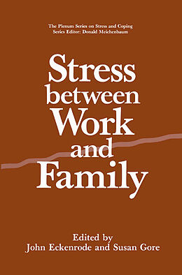 Livre Relié Stress Between Work and Family de 