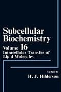 Fester Einband Subcellular Biochemistry von 