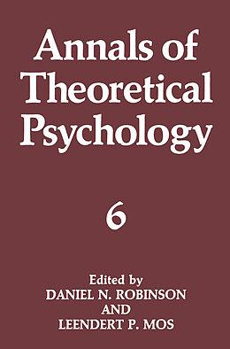 Livre Relié Annals of Theoretical Psychology de 