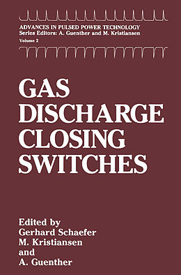 Livre Relié Gas Discharge Closing Switches de 