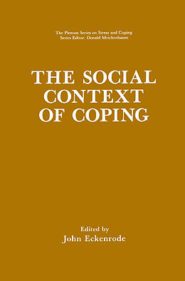 Livre Relié The Social Context of Coping de 