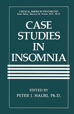 Fester Einband Case Studies in Insomnia von 
