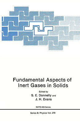 Livre Relié Fundamental Aspects of Inert Gases in Solids de 