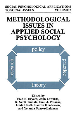 Livre Relié Methodological Issues in Applied Social Psychology de 